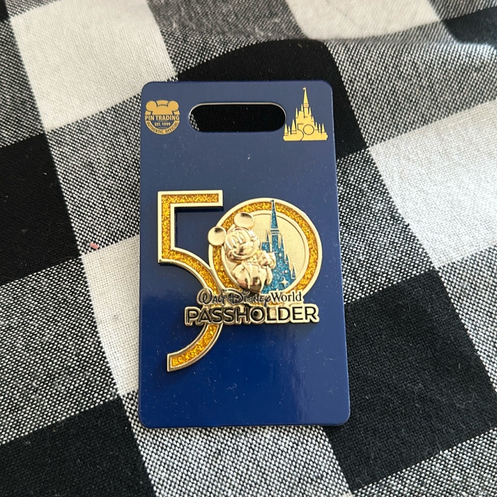 Disney 50th Anniversary Passholder Pin